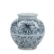 Legend of Asia Blue And White Small Jar With Sea Flower 1700B