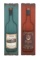Rustic Pair  Wall Panels Green Red Wine Bottles Vintage Labels Home Decor 56020