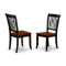 East West Furniture Danbury Wood Set Of 2 Dining Chair With Black DAC-BCH-W