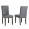 Steve Silver Set of 2 Set of 2 Verano Gray Side Chair in Espresso/Gray VR450SG