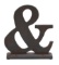 Wood Ampersand Symbol Sculpture Decor 12