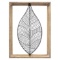 Stratton Home Decor Wood Frame Metal Leaf Wall Decor S30853
