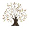 Beautiful Metal Tree Wall Art Brown Trunk Multicolor Leaves Home Decor 13074