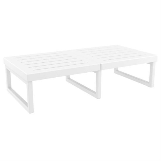 Siesta Mykonos Rectangle Lounge Table White ISP138-WHI