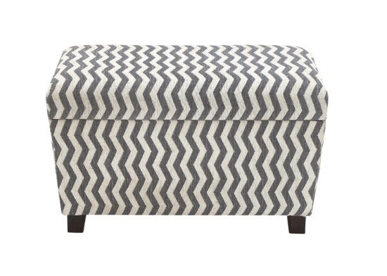 Contemporary Modern Must-Have Set Of 2 Wood Fabric Strong Ottoman Home Decor