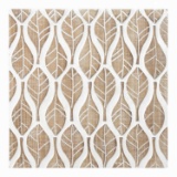 Stratton Home Decor Carved Leaf Pattern Wood Wall Decor S30856