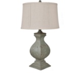 Crestview Easton Set of 2 Table Lamp With Tarnished Green Finish CVAVP919