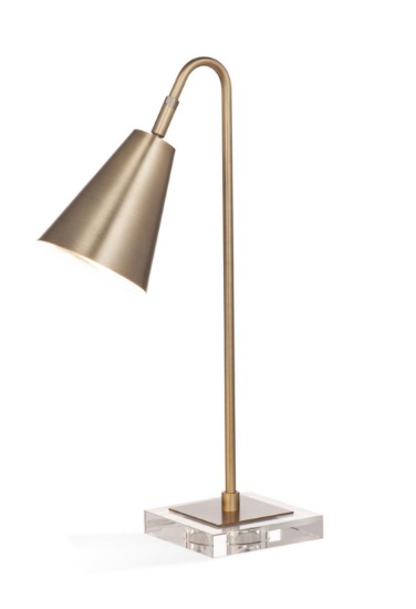 Bassett Mirror Brillion Resin Task Lamp With Gold Finish L3428TEC