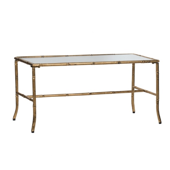 A & B Home Coffee Table With Antique Gold AV44779