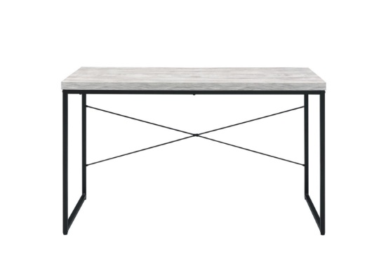 Acme Desk With Antique White And Black 92915