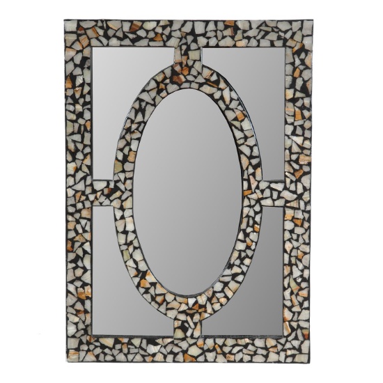 Crestview Stone Inlaid Mirror In Mdf CEVV0090