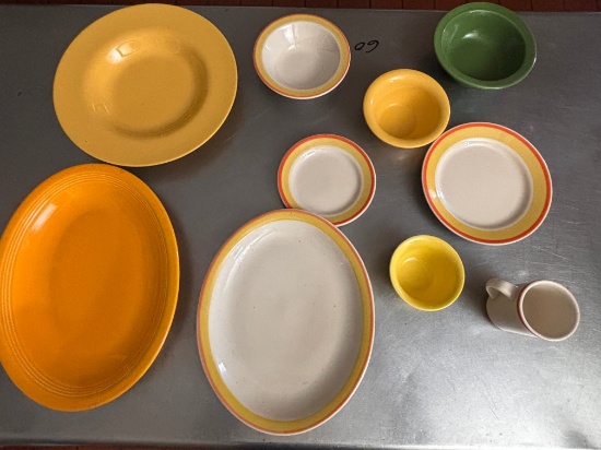 (250) Food Serving Dish Set - Bright Festive Colors