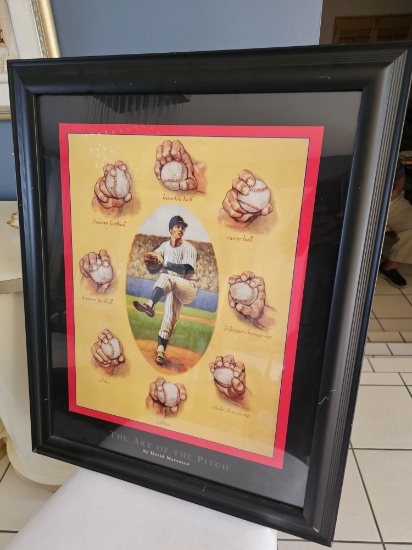 27" x 32" "The Art of the Pitch" Framed Poster