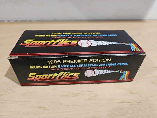 Sportflics 1986 Sealed Magic Motion Baseball and Trivia Cards