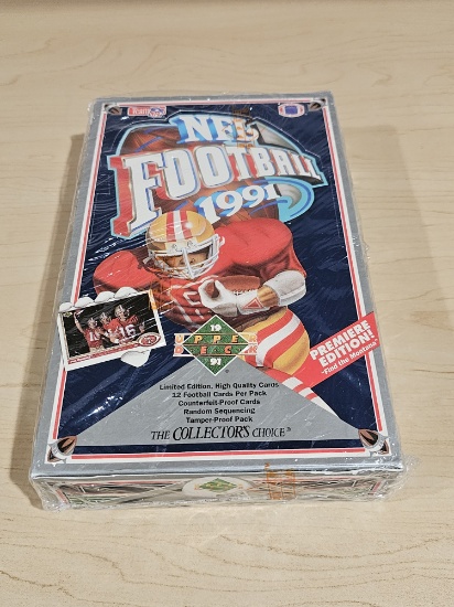 Sealed Upper Deck 1991 NFL Premiere Edition Cards