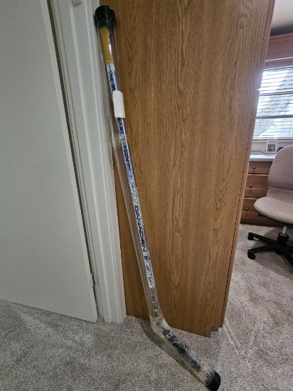Official Florida Panthers 1993 Game #17 Team Signed Hockey Stick with COA in Acrylic Tube