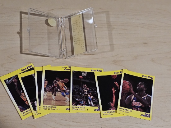 Magic Johnson Court Kings Limited Edition 1,617/1,200 Trading Cards Lot