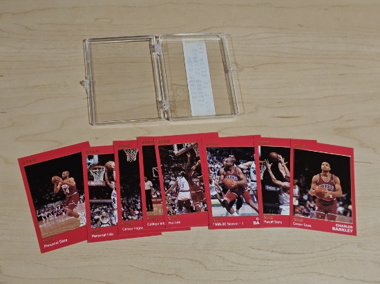 Charles Barkley Star Gold Series Limited Edition 223/1,200 Trading Cards Lot
