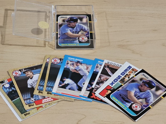 Wade Boggs Baseball Trading Cards Lot