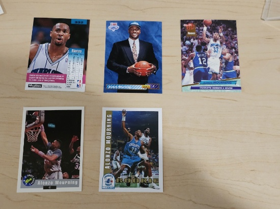 Alonzo Mourning Trading Cards Lot