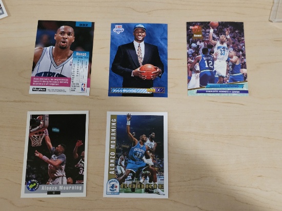 Alonzo Mourning Trading Cards Lot