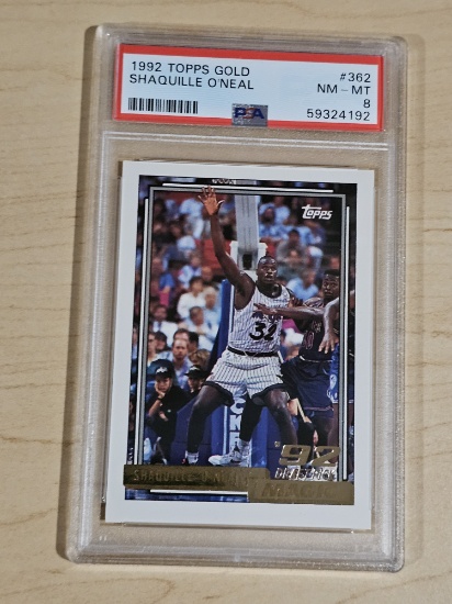 Topps 1992 Shaquille O'Neal Card - PSA Graded Mint 8