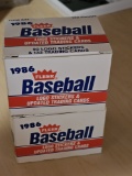 Fleer 1986 Baseball Logo Stickers & Trading Cards Box