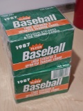 Fleer 1987 Baseball Logo Stickers & Trading Cards Box