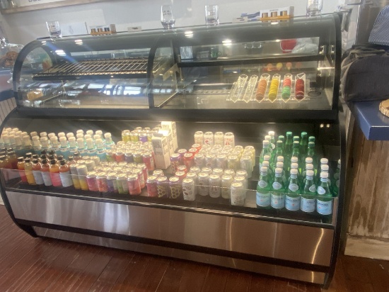 6’ Federal Refrigerated Grab And Go With European Curved Glass Refrigerated Display 
