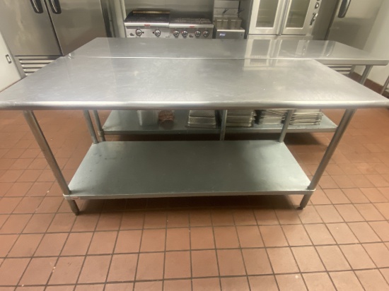 6’ Stainless Steel Worktable With Under Shelf