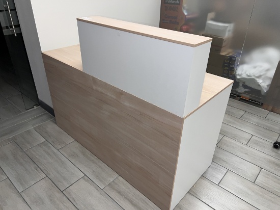 Reception Desk with Lock and Key, 55" X 24"