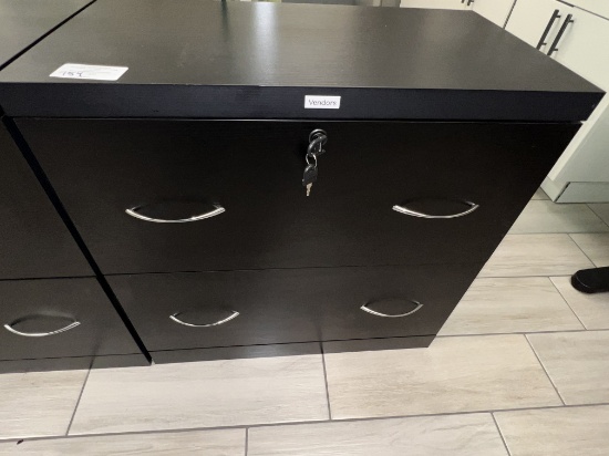 2 Drawer Lateral File with Lock and Key