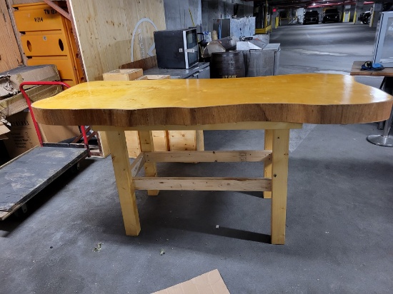 84" x 36" Wood Table