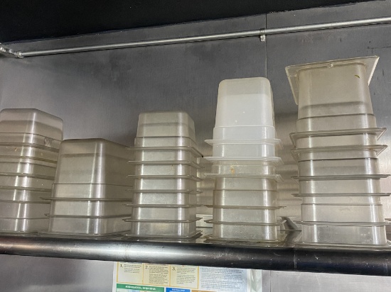 Lot of various size Cambro plastic inserts