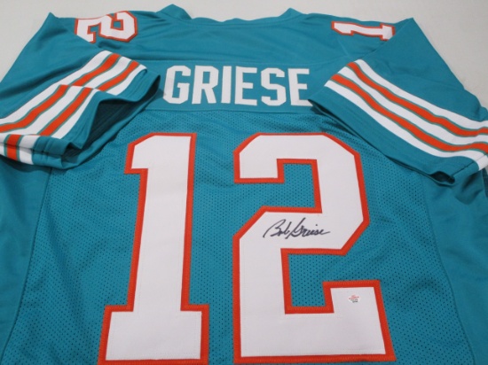 Bob Griese of the Miami Dolphins signed autographed football jersey PAAS COA 499