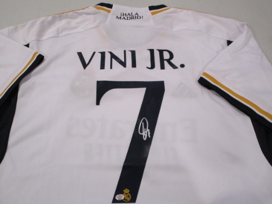 Vinicius Junior of the Real Madrid signed autographed soccer jersey PAAS COA 557