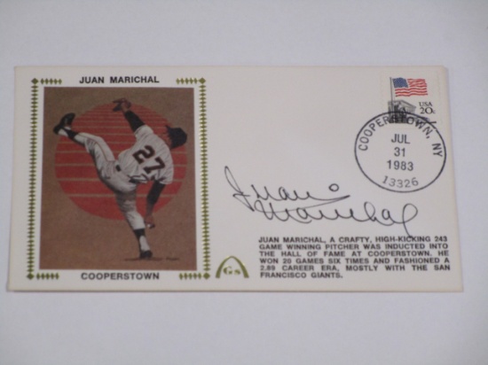 Juan Marichal of the SF Giants signed autographed 1st Day Cover Envelope Cooperstown