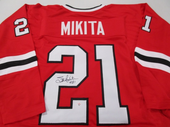 Stan Mikita of the Chicago Blackhawks signed autographed hockey jersey PAAS COA 331