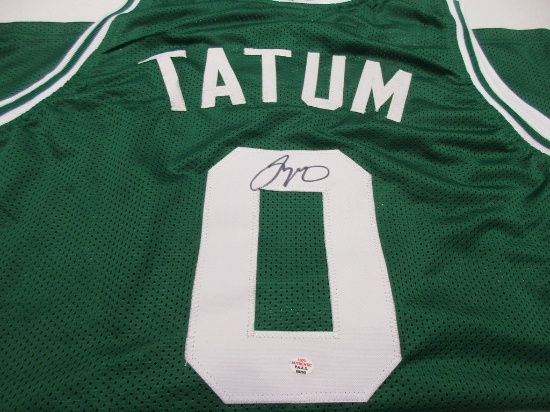Jayson Tatum of the Boston Celtics signed autographed basketball jersey PAAS COA 290
