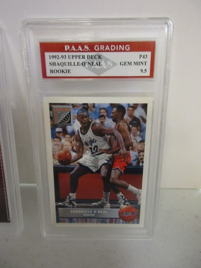 Shaquille O'Neal Magic 1992-93 Upper Deck McDonalds ROOKIE #P43 graded PAAS Gem Mint 9.5