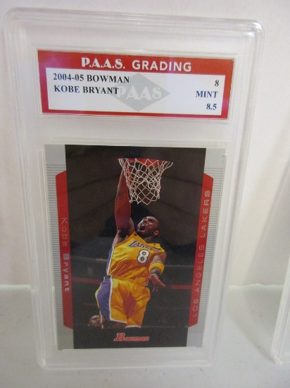 Kobe Bryant LA Lakers 2004-05 Bowman #8 graded PAAS Mint 8.5