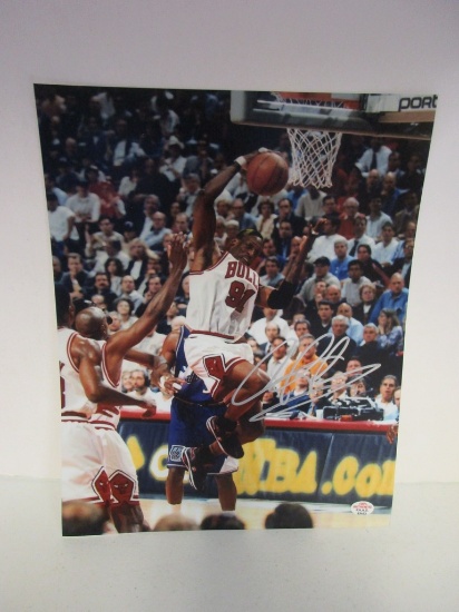 Dennis Rodman of the Chicago Bulls signed autographed 8x10 photo PAAS COA 453