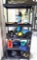 5 Shelf Unit with Assorted Fitness Equipment