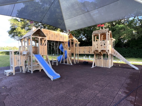 Large Jungle Jim Playground, 28 Ft Wide X 26 Ft Long X 12 Ft H