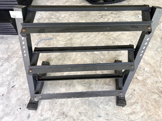 36" Dumbell Rack, with (3) Levels