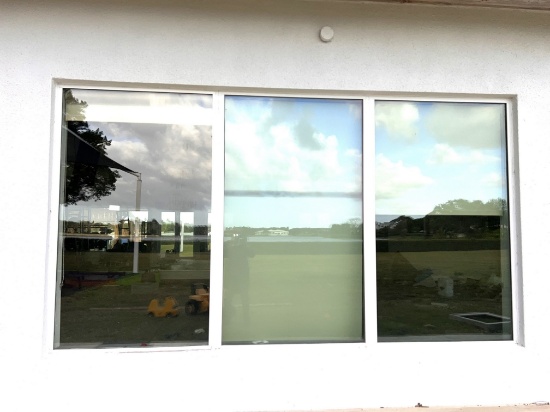 Triple Aluminum Impact Window, with Frame 144" W X 82" H