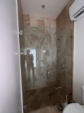 Glass Shower Door and Wall,  7 Ft X 56