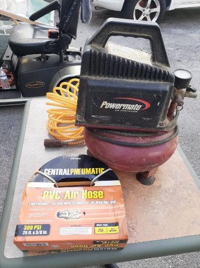 Powermate Air Compressor with hoses -VN000101 - 1/3Hp
