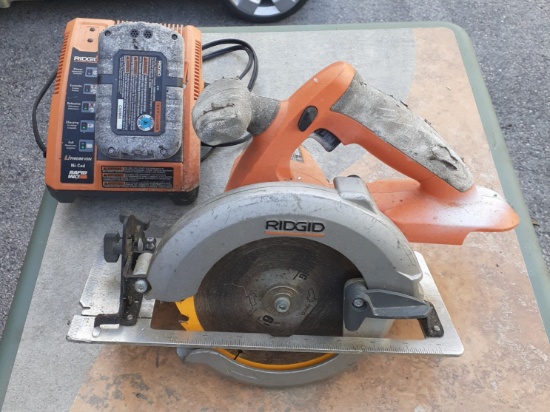 Rigid Cirular Cordless Saw with 18V Battery and charger