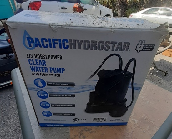 Pacific Hydrostar 1/3 Hp Clear water pump with Float Switch  -69296